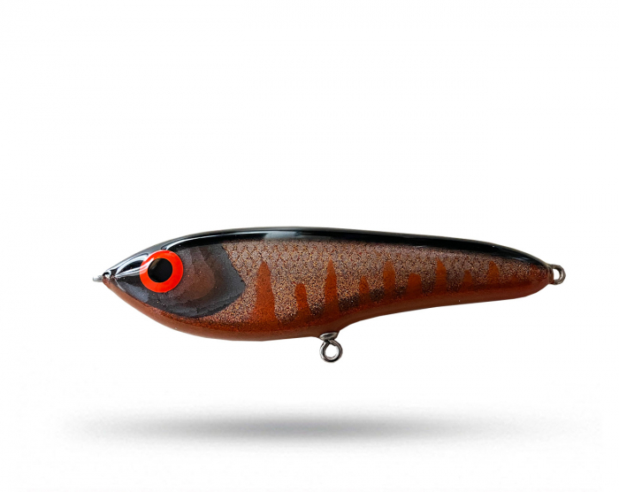 Jenzza Lures Hasslö Original Jr - Coppar Stickleback i gruppen Fiskedrag / Jerkbaits hos Örebro Fiske & Outdoor AB (Hasslo Jr - Coppar Stick)